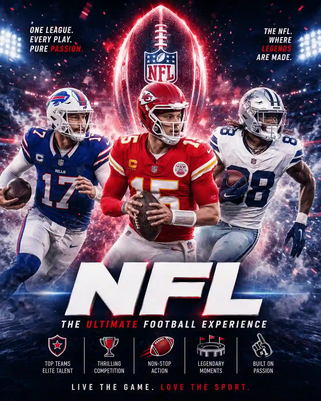 Live sports event poster